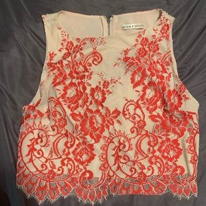 Embroidered Lace Top